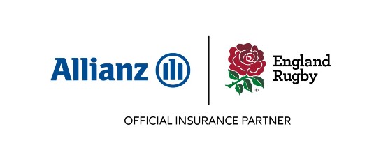 allianz logo and england rugby logo together