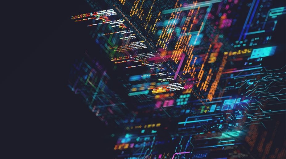 computer code on dark background