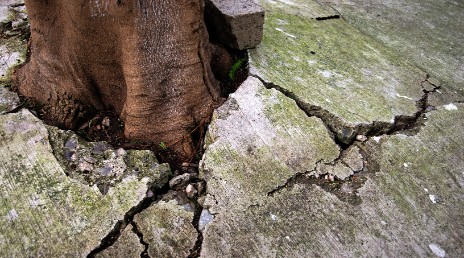 subsidence concrete cracks