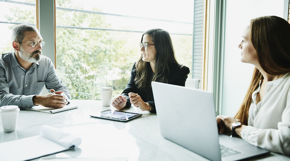 People in a meeting
