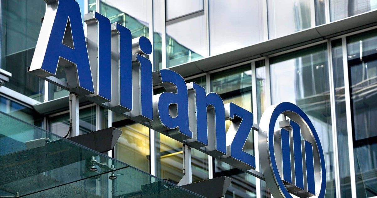 allianz logo on a glass building