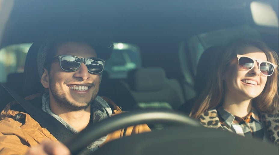 People in a car