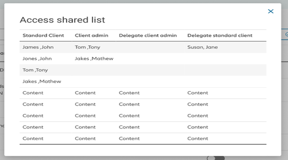 Screenshot from myAllianz of selecting the individual's role from a drop down menu