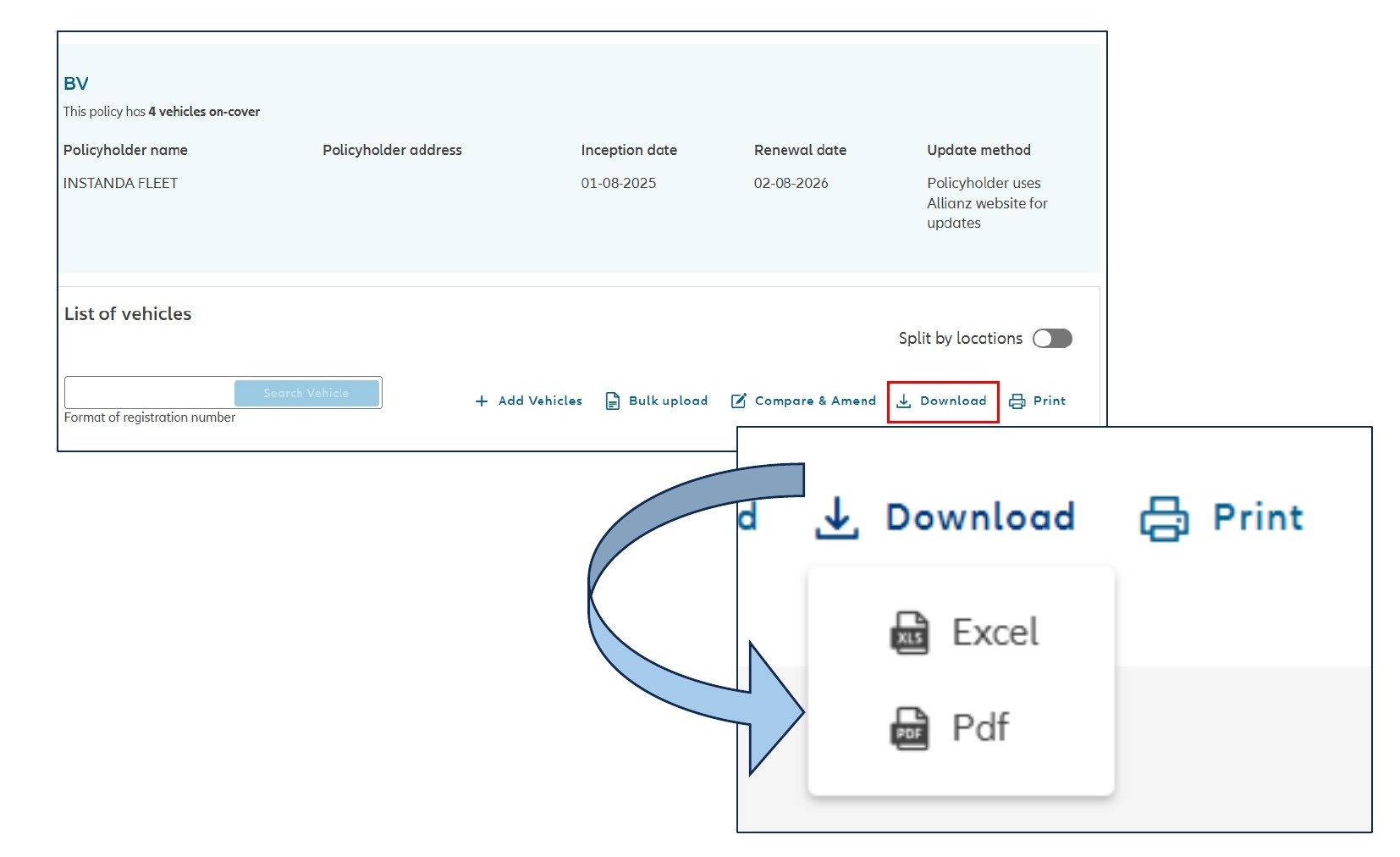download format