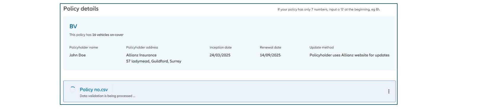 policy details