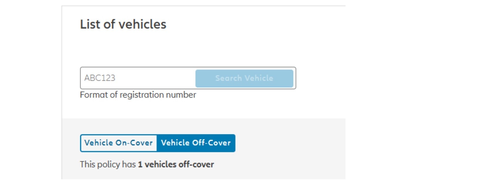 vehicle on off cover