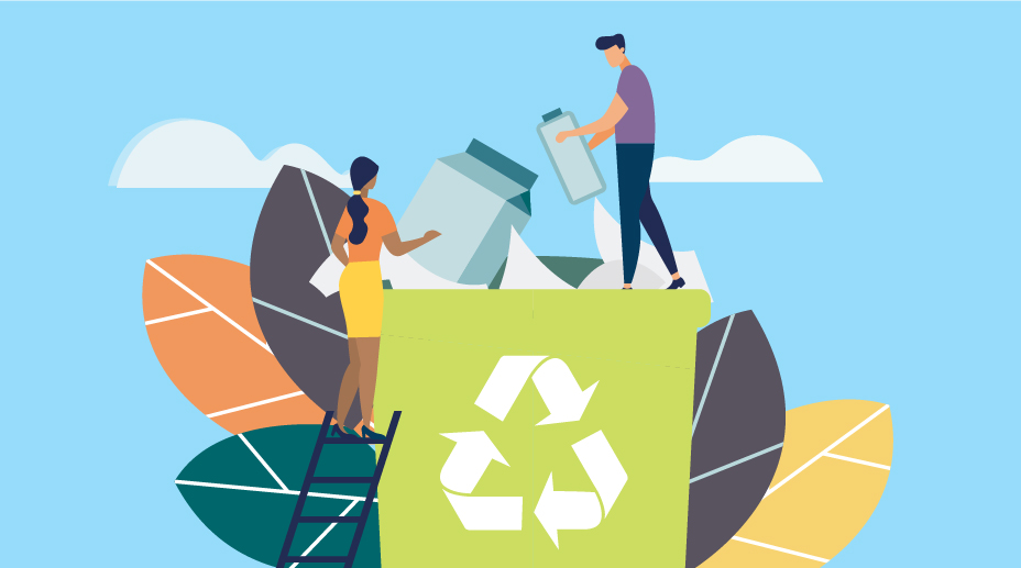 sustainability - recycling bin